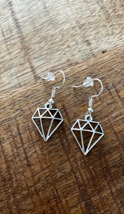 Diana - Diamant vorm oorbellen